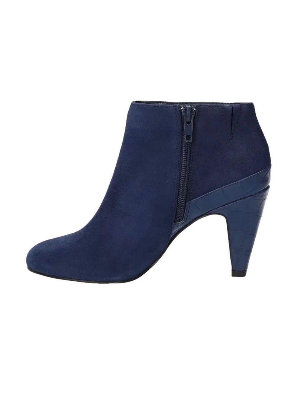 Bella Vita Brennan Women’s Boot Navy Kid Suede Heeled Ankle Bootie - NWT